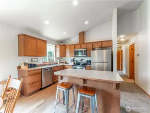 Kitchen with island
