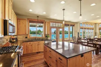 Kitchen w/lake view