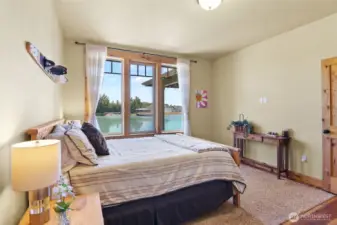 bedroom main floor - lake view