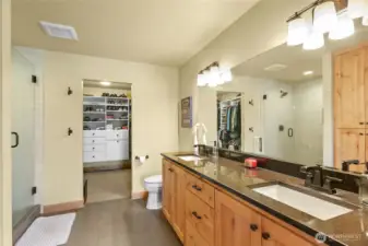 Primary bathroom, walk in shower