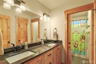 Upstairs hallway bathroom