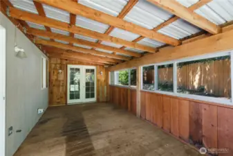 Covered Back Deck.