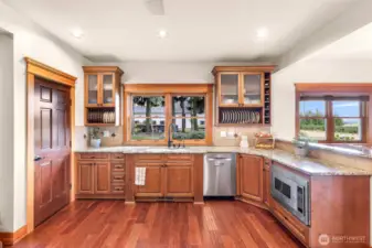 An extension of the chef's Kitchen