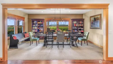 Separate and distinct dining room