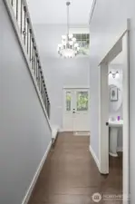 Entryway & Powder room!