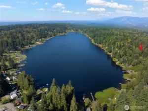 Enjoy the peaceful rhythm of lake living with access to Lake Bosworth just down the street.