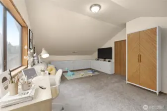 Bonus Room- Upstairs *Digitally Staged