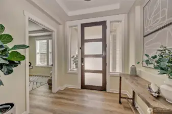 Front door and main entry