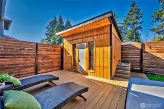 12+ person sauna & cold plunge