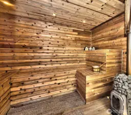 Cedar plank, Huum Firewood Heating system 12+person sauna