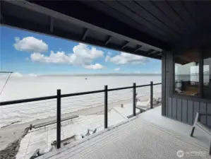 Private deck off 2nd floor master bedroom