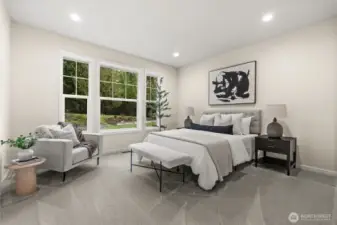 No room is left without light with these desirable large windows.