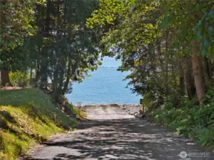 Immerse yourself in the stunning views of the sound and the refreshing saltwater.