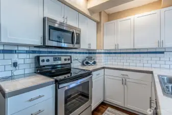 Freshly updated kitchen.