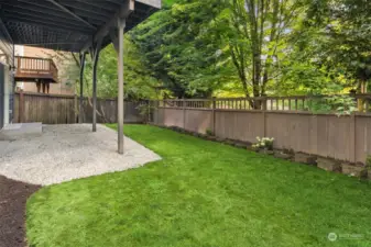 Fully Fenced Back Yard