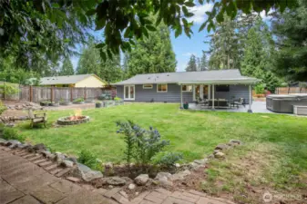 Super private large backyard!