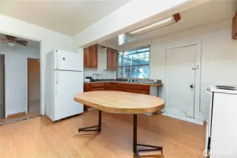 Kitchen in damaged home~