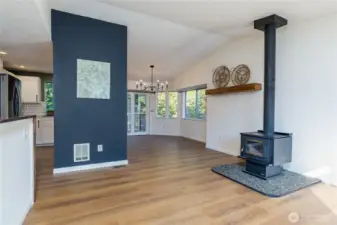 Brand new flooring throughout the main level of the home