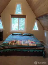 spacious bedroom with plenty of room for a king sized bed