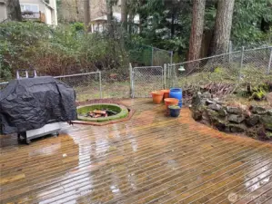 back deck and firepit
