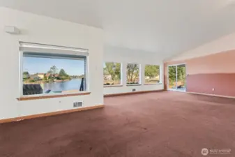 Water view from the kitchen does not disappoint