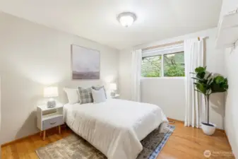 2 of 2 bedrooms on the main level