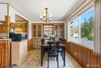 Dining Area with built in hutch