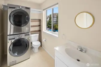 2nd floor combination laundry & 1/2 bath.