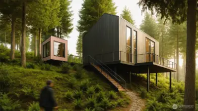 Rendering of cabin