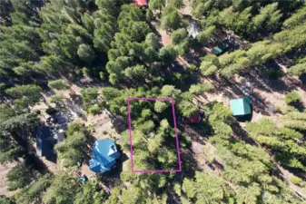 Aerial view of parcel