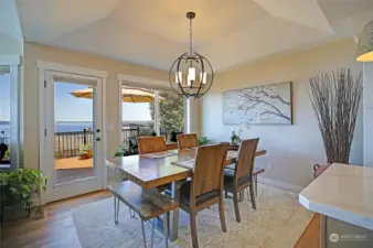 Spacious dining area can handle multiple diners!