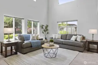 Soaring 17 foot Ceilings!