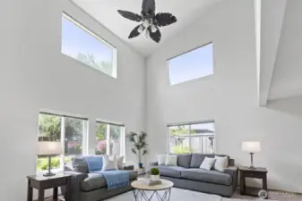 Upper Windows Let in Tons of Light!
