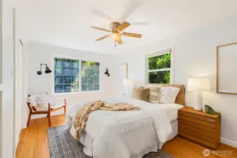 2 beds up and 1 on the lower level! Smart  Layout Alert: Bedrooms are nicely secluded  from the living spaces.