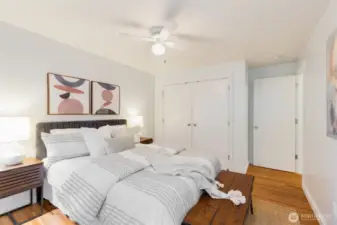 2 beds up and 1 on the lower level! Smart  Layout Alert: Bedrooms are nicely secluded  from the living spaces.