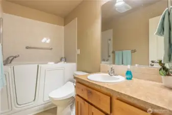 Additional Bathroom with walk in shower and Bidet toilet.