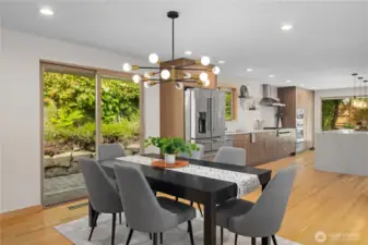 Dining Rm into Kitchen
