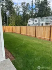 As of 06/25/25. Large, fully fenced backyard.