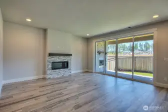 Picture of previously built home in a different community. For illustrational purposes only. Actual plans ands specs will vary. Some features shown are upgrades.