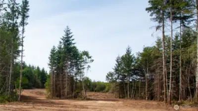 Looking northwest.