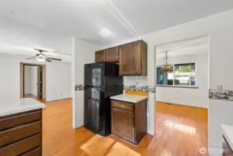 Kitchen with newer appliances