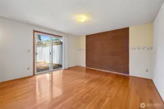 Primary bedroom with slider to private outdoor area