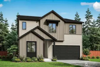 Exterior Rendering of Homesite 17.