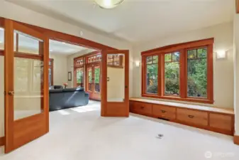 View from office/den into the living room... beautiful!