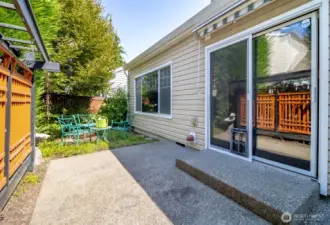 Fenced yard