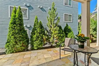 Sip your morning coffee on the Lovely patio area with privacy