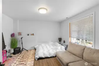 Basement bedroom.