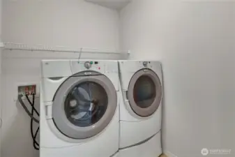 Upstairs laundry.