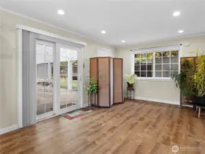 Outbuilding off of patio