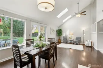 Spacious & bright great- room.